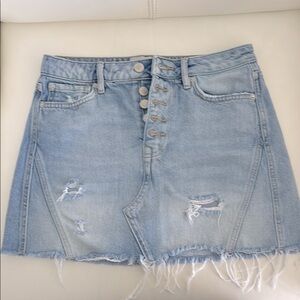 We the Free Denim A-line mini skirt Size 26